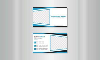 Horizontal simple clean template vector design for modern creative business cards and name cards.