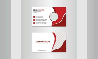 Recent Business Card Design. vector