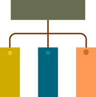 Three components template infographic vector illustration