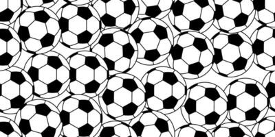 black white soccer ball seamless pattern vector