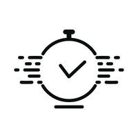 Fast Clock Vector Icon, Fast Service Icon, Quick And Speedy Face Clock, Fast Delivery Sign Vector With Timer, Time Management System, Timely Service, Deadline Concept Business Idea Elements