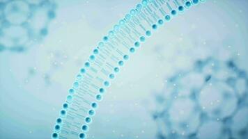 cellula membrana con blu sfondo, 3d resa. video