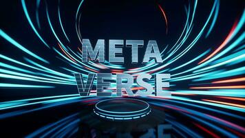 The concept of Metaverse, 3d rendering. video