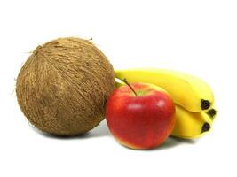 coconut pomegranate and banana photo
