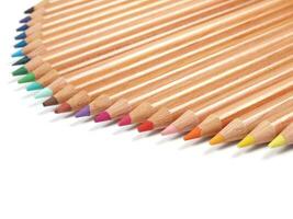 colored crayons art supply photo