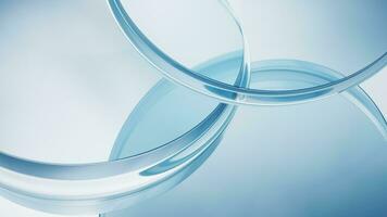 Round glass geometry background, 3d rendering. video