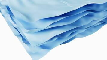 Flowing wave multilayer background, 3d rendering. video