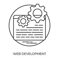 Web Development Flat Icon vector