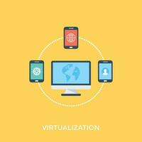 Web Technology And Security Flat Icons Set vector