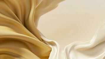 Beautiful silk flowing swirl of pastel fabric background. Ai Generative. photo