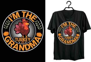 Thanksgiving Day T-shirt Design. Funny Gift Item Thanksgiving Day T-shirt Design For All People And Thanksgiving Day Lovers. vector