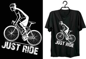 Cycling T-shirt Design. Funny Gift Item Cycling T-shirt Design For All People And Cycle Lovers. vector