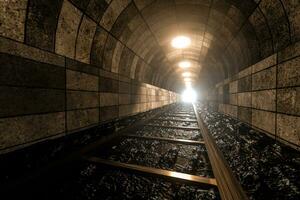 el carril en el cueva, perspectiva antecedentes foto