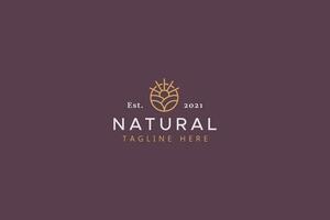 Natural Farm Agricultural Creative Logo Template vector