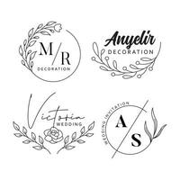 Floral and Nature Business Logo Design vector