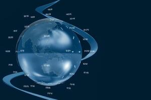 3d rendering, data and earth graphics photo