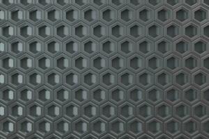 3d rendering, dark hexagonal background, sci-fi background photo