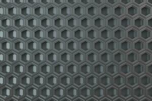 3d rendering, dark hexagonal background, sci-fi background photo