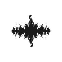 icono de prueba de Rorschach. símbolo de fondo de prueba de rorschach de estilo simple. elemento de diseño del logotipo de la marca. Impresión de camiseta de prueba de rorschach. vector para pegatina.