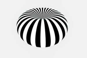 black and white stripe, Repeating lines, 3d rendering photo