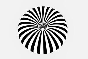 negro y blanco raya, repitiendo líneas, 3d representación foto