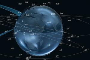 3d representación, datos y tierra gráficos foto