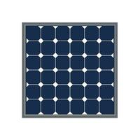 Solar panel vector illustration on white background.