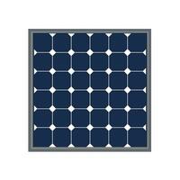 Solar panel vector illustration on white background.