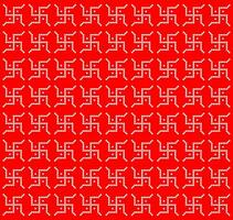 White swastika vector background. Swastika background with red color.