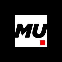 MU company name initial letters icon. vector