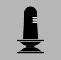 thiruvananthapuram más grande señor shivlinga ilustración vector icono.