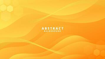 Abstract Gradient yellow liquid Wave Background vector