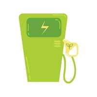 verde energía concepto iconos ecología y ambiente relacionado color icono colocar. renovable energía vector