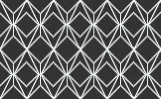 black and white pattern background pattern in pixel art style vector