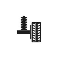 auto repair icon. solid glyph style icon. vector