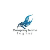 Flame logo design vector