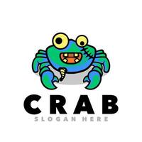 Cute crab zombie vector