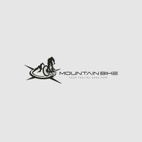 mountain bike logo vector