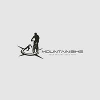 mountain bike logo vector