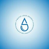 vector de logotipo de agua