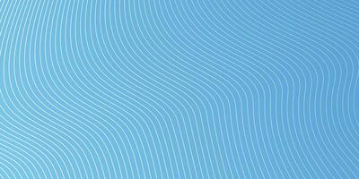 Abstract smooth wave on a blue background. Dynamic sound wave. Design element. Vector illustration.