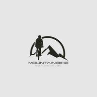 vector logo de bicicleta de montaña