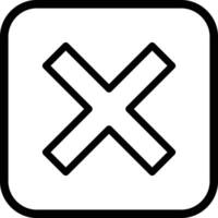 Square delete icon in trendy style . Close icon button vector