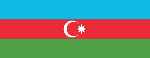 Flag of Azerbaijan . Azerbaijan flag vector isolated on white background