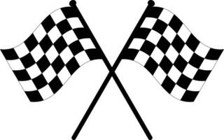 Racing flag icon vector . Checkered flag icon . Finishing Flags