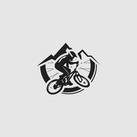 mountain bike logo vector