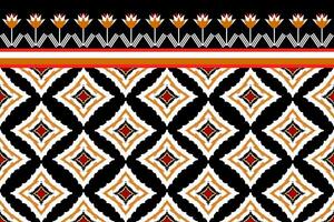 Geometric ethnic pattern seamless flower color oriental. seamless pattern. Design for fabric, curtain, background, carpet, wallpaper, clothing, wrapping, Batik, fabric,Vector illustration. pattern sty vector