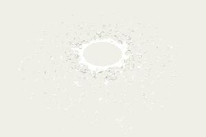 Purity splashing milk with creative shapes, 3d rendering. photo