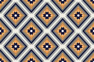 Geometric ethnic pattern traditional Design for background,carpet,wallpaper,clothing,wrapping,Batik,fabric,sarong,Vector illustration embroidery style. vector