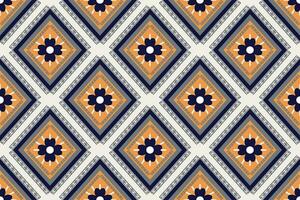 Geometric ethnic pattern traditional Design for background,carpet,wallpaper,clothing,wrapping,Batik,fabric,sarong,Vector illustration embroidery style. vector